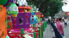 Hong Kong, Outside Park Lane shopping in Kawloon, Lanterns 
