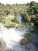 Cold stream entering the geyser 